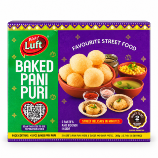 Baked Pani Puri crisp Indian chaat snack