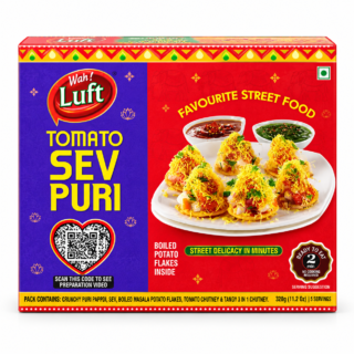 Tomato Sev Puri – tasty Indian chaat with crunchy sev.