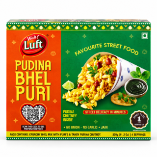Pudina Bhel Puri mint flavoured Indian chaat